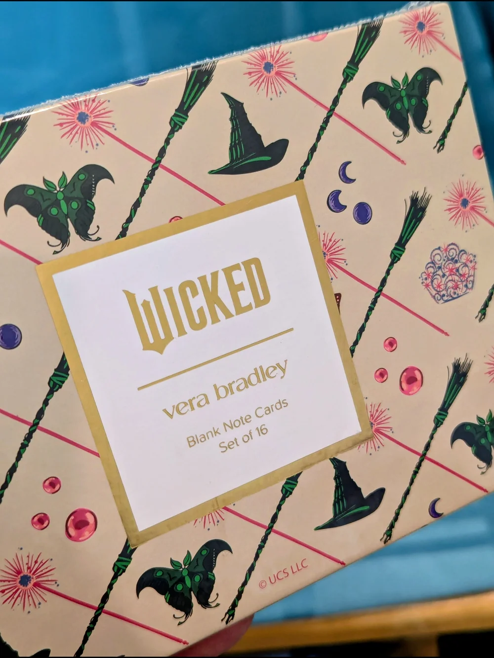 🆕 VERA BRADLEY 'Wicked' Blank Note Cards Boxed Set